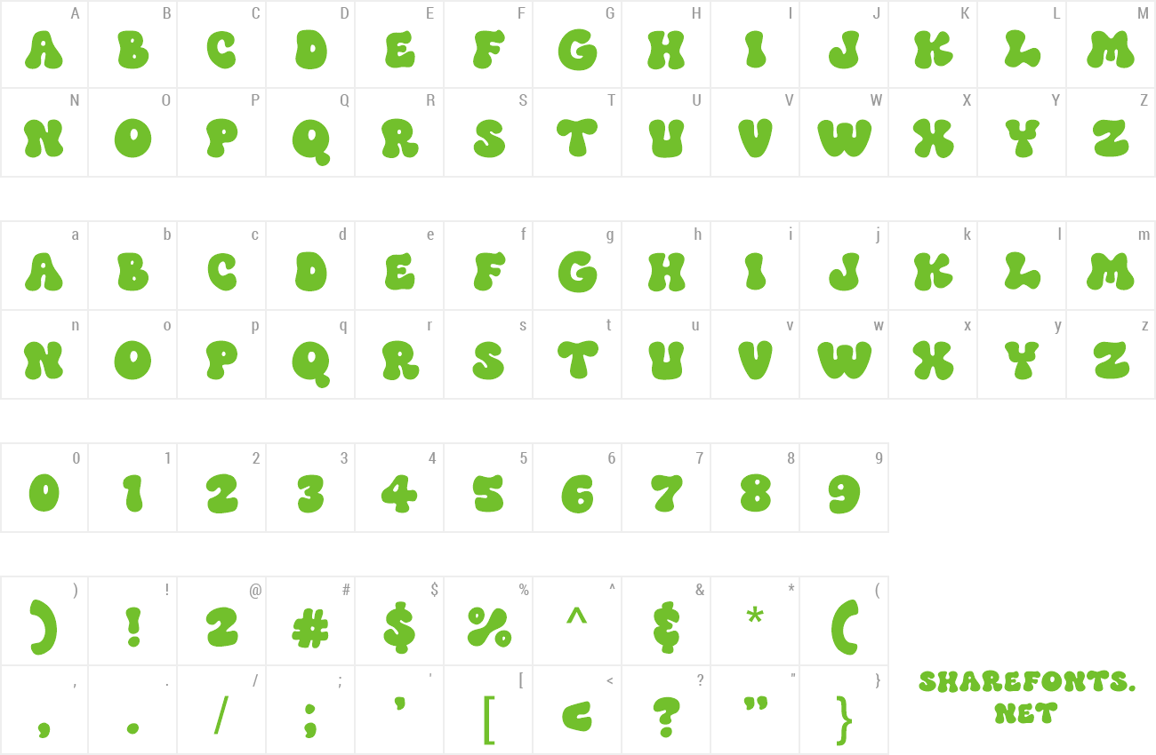 Font Voyage Rush preview